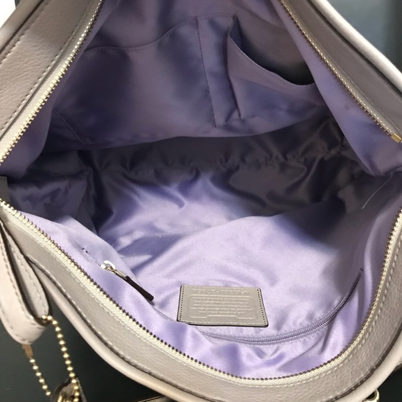 Coach Taupe Shoulder Bag - Picture 3 of 5